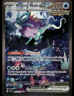 Pokemon Cards Walking Wake ex 205/162 Holo Temporal Forces LP - Image 1