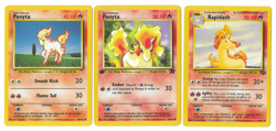 Pokemon TCG Ponyta & Rapidash mini lot Rocket 1st Edition Jungle & Base Set - LP - Image 1