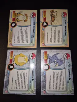 Pokemon Lotto 4 Carte Topps Chrome - Golduck Psyduck Holo Foil - Arcanine - Image 2