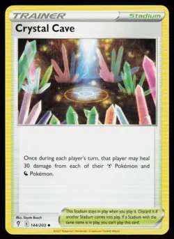 Crystal Cave 144/203 Uncommon Evolving Skies Pokemon Near Mint - Image 1