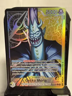 One Piece TCG GECKO MORIA The Azure Sea's Seven *Foil* (OP14-080) Alt Art - Image 1