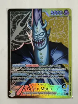 One Piece TCG GECKO MORIA The Azure Sea's Seven *Foil* (OP14-080) Alt Art - Image 3
