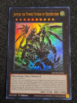 Yugioh! 1x Jupiter the Power Patron of Destruction DOOD-EN044 Ultra Rare NM - Image 1