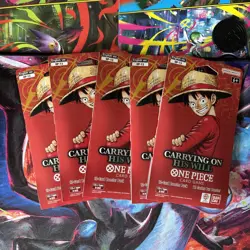 One Piece Tcg OP-13 Carrying On His Will Sleeved Booster Pack x5 - Image 1