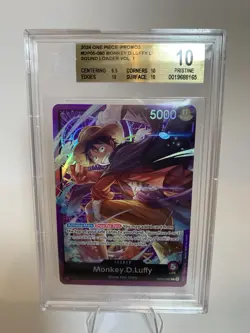 One Piece Monkey D Luffy OP05-060 Leader Sound Loader English BGS 10 Pristine - Image 2