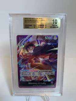 One Piece Monkey D Luffy OP05-060 Leader Sound Loader English BGS 10 Pristine - Image 3