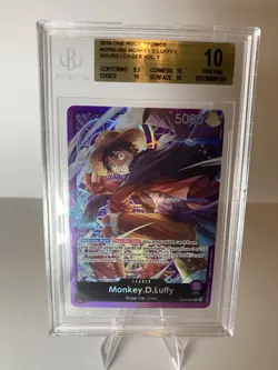 One Piece Monkey D Luffy OP05-060 Leader Sound Loader English BGS 10 Pristine - Image 5