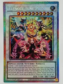 YuGiOh CORI-EN035 Elfnote June Pride Starlight Rare - Image 1
