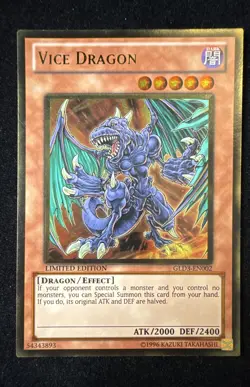 Gold Rare Limited Edition | Vice Dragon | Gold Series 3 | GLD3-EN002 | LP - Image 1