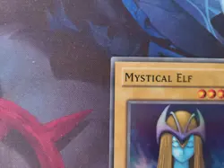 YUGIOH Super Rare Mystical Elf LOB-E050 1st Edition European English - LP - Image 4