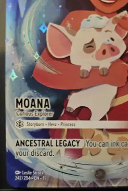 Disney Lorcana Moana - Curious Explorer 242/204 Foil English 4/4 - Image 4