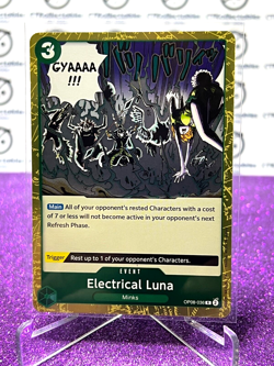 2024 ONE PIECE ELECTRICAL LUNA # OP08-036 R TWO LEGENDS FOIL CARD - Image 1