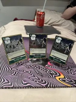 One Piece TCG Electrical Luna Two Legends R Foil Card OP08-036 x3 - Image 1