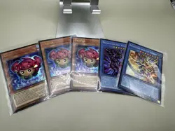 Lot Of 5 Cards ( 3 Griffoh, 1 Magician Of Dark Chaos, 1 Black Luster Soldier) - Image 1