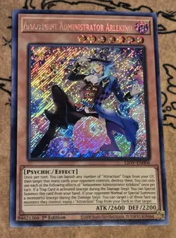 Yugioh Amazement Administrator Arlekino LIOV-EN006 1st Edition Secret Rare NM - Image 1
