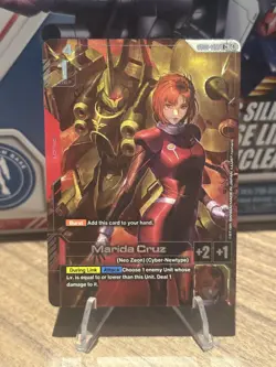 NM Gundam Card Game Marida Cruz Newtype Rising R+ Foil #GD01-093 - Image 1