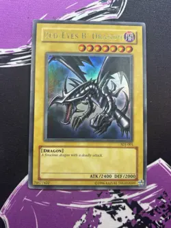 Yugioh Red-Eyes B. Dragon SDJ-001 Ultra Rare Unlimited NM - Image 1