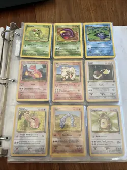 Pokemon Card Lot Raw - 206 Vintage Cards - Many NM - Base Set Fossil Jungle & Mo - Image 1