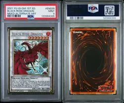 PSA 9 Black Rose Dragon MGED-EN026 Alternate Art Yugioh Maximum Gold El Dorado - Image 3