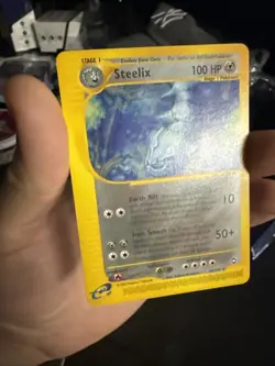 Steelix 35/147 Aquapolis RARE (Non-Holo) Pokemon e-Reader Card 2002 NM-/LP+ - Image 1