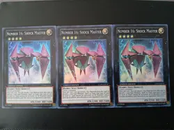 3x Number 16: Shock Master Limited Edition Super Rare CT09-EN014 NM/Unplayed - Image 1
