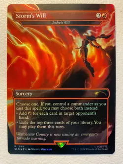 MTG 1x FOIL Storm's Will (Jeska's Will) # 1744 Secret Lair Drop Magic the x1 NM - Image 1