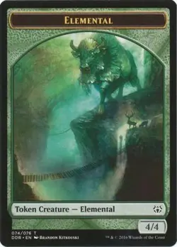 Elemental Token Light Play, English Magic the Gathering MTG Duel Decks: NIssa vs - Image 1