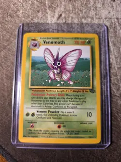 Venomoth Rare 29/64 Jungle Set Non-Holo Unlimited English Pokemon TCG Card WotC - Image 1