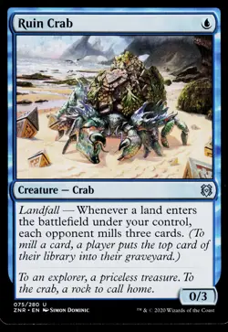 Ruin Crab U Zendikar Rising 75 NM - Image 1