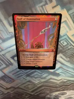 Foil Staff of Domination -Corner Ding- Masterpiece Series: Kaladesh Inventions - Image 4