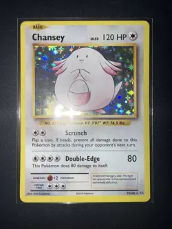 Pokemon TCG XY Evolutions Chansey 70/108 Holo Rare Card Near Mint Condition - Image 1