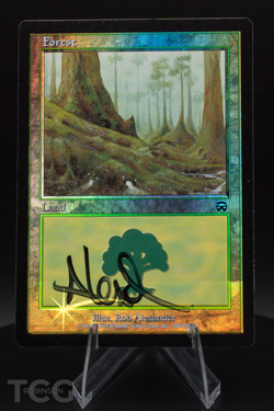 Forest (SIGNED by Rob Alexander) - Mercadian Masques Foil - Magic the Gathering - Image 1