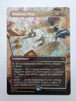 MTG Windcrag Siege (TDM) Tarkir: Dragonstorm (Borderless) Regular 392 - Image 1