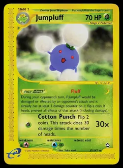 Pokemon Card - Jumpluff Aquapolis 17/147 Rare - Image 1