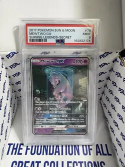2017 POKEMON SUN & MOON SHINING LEGENDS SECRET #78 MEWTWO GX PSA 9 New Cert - Image 3