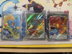 Pokemon tag 30th anniversary first partner Charmander Bulbasaur Squirtle set - Image 1