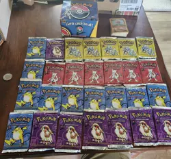28X Sealed Pokemon Novelty Packs (Not Real) Replicas Of The Original+ Box - Image 1