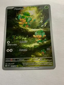 Pokemon TCG Pansage 089/086 SV Black Bolt Holo Card NM Condition - Image 1
