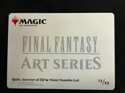 Hades, Sorcerer of Eld Art Series Card #12/53 FINAL FANTASY MAGIC THE GATHERING - Image 2