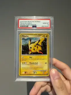 PIKCAHU WORLD COLLECTION PROMO - PSA 10 - HOLO - 2010 - POKEMON CARD PORTUGUESE - Image 1