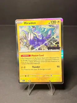 Miraidon MEP-082 Pitch Black Stamped Prerelease Promo Pokemon TCG English NM - Image 1