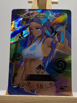 Goddess Story Waifu CCG Nessa SR Foil Anime Girl Card - Image 1