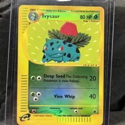 Ivysaur 82/165 - 2002 Expedition Base Set Reverse Holo Pokemon Card - LP - Image 1