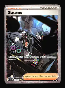 Giacomo Paldea Evolved 267/193 Special Illustration Rare Pokemon Card T2-521 - Image 1
