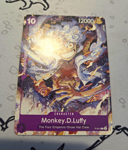 Bandai One Piece Card Game Monkey D. Luffy P-041 Promo - Image 1