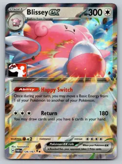 Blissey ex - (Cosmos Holo) Holo Double Rare Prize Pack Series Cards 134/167 NM - Image 1