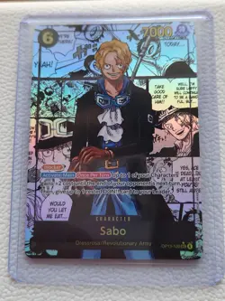 OP13-120 Sabo SEC Manga Rare Super Alternate Art One Piece Card Game English - Image 1