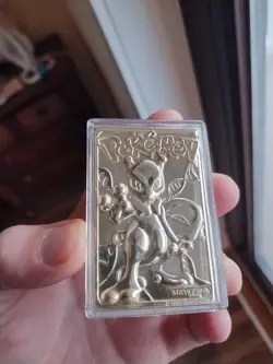 Pokemon 1999 23k Gold Plated Trading Card Burger King Promo COA - MEWTWO #150 - Image 2