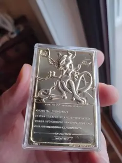 Pokemon 1999 23k Gold Plated Trading Card Burger King Promo COA - MEWTWO #150 - Image 3