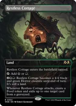 Restless Cottage (Borderless) -Foil Near Mint MTG Wilds of Eldraine - Image 1